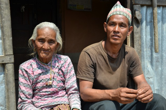 We have escaped in the last second. Our house is in ruins…