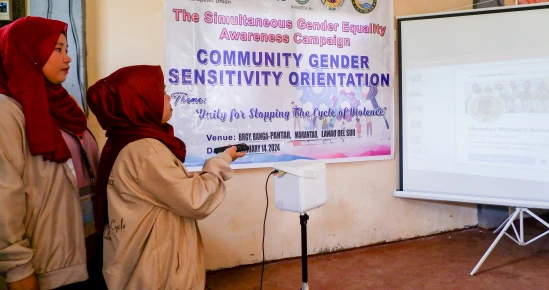 Gender Awareness Campaign conducted by the Marantao Women’s Dressmaking Service Cooperative