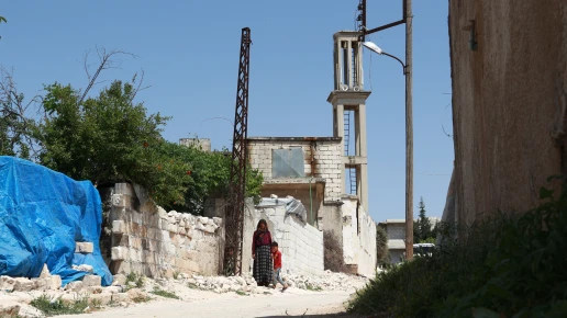 Wardeh, 72, from Idleb governorate in northwest Syria. 
