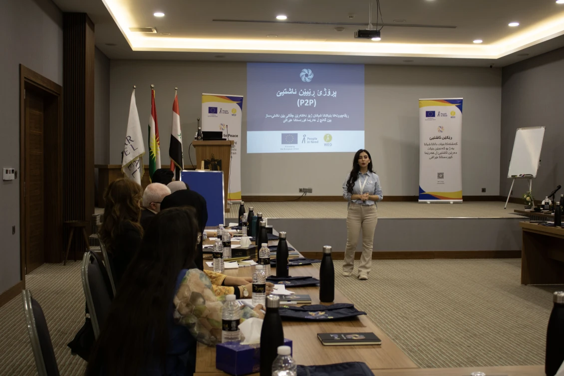A P2P training workshop. 