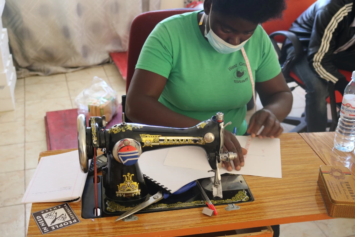 Capacity building of hygiene pads. 