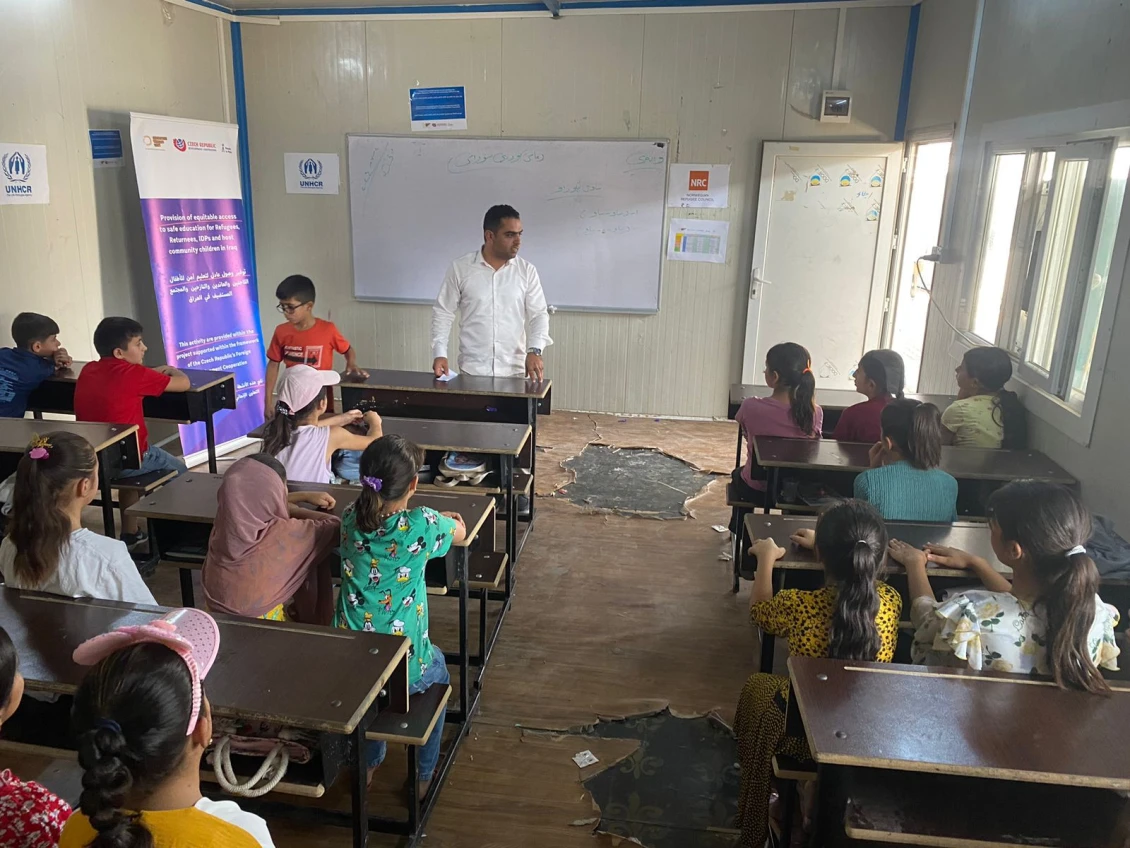 Students during one of the remedial classes supported by PIN in Northern Iraq