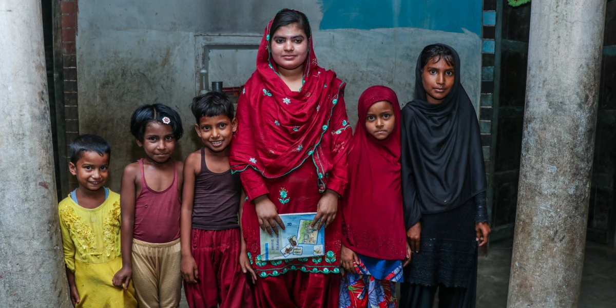 Aaman Tara Khatun (Despite of being married, husband supported to enroll in school) from Rajpur-3, Baluwa. While studying in CLC, she got change to boost her knowledge and learning proficiency. During the period, she had interest to go to school and wanted to achieve higher study. But her father didn’t allowed stating the reason that she was already married and it is not their culture to go to school for married girl. Later, she shared about the activities of CLCs and interest to go to school. It is her husband who persuade her father and family to enroll in school. Because of him, she got enrolled in 7th Grade in Kishan Ma vi, Baluwa. Now, she regularly goes to school. She is also a active listener and a speaker.