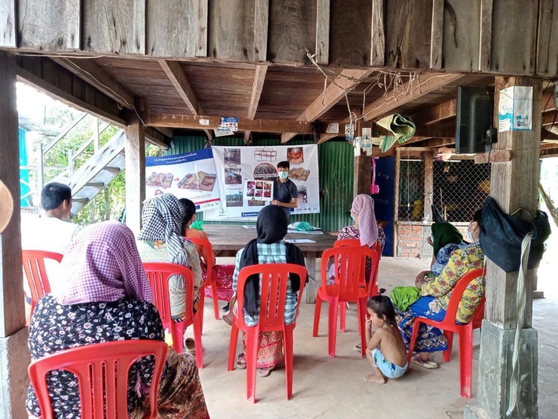 Technical poultry training to community