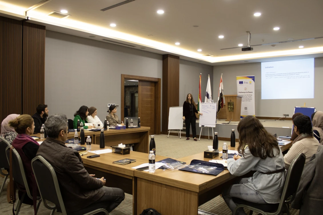 A training session for the selected local youth organisations. 