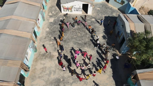 Students at a PIN-supported school in Northwest Syria.
