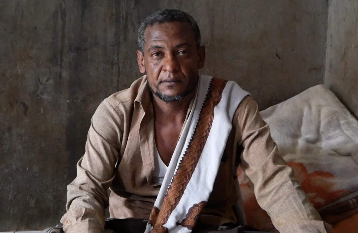 Jammeel, community leader of Mahwa Al-Asfl village and one of the beneficiaries and one of our success stories heroes