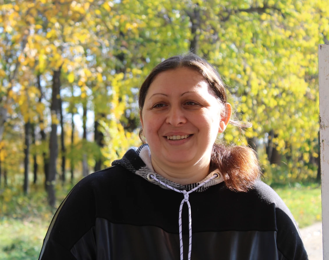 Irina and her family from Ukraine came to the village of Rîșcani, where Irina has relatives.