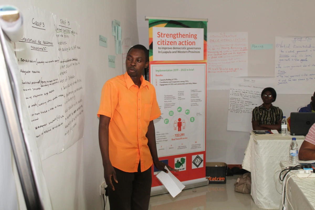 Empowerment of civil societies and democratic governance in Luapula Province and Western Province 