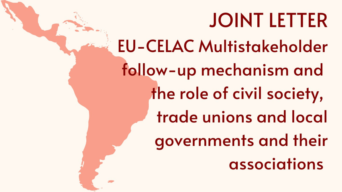 EU-CELAC Multistakeholder follow-up mechanism and the role of civil society, trade unions and local governments and their associations