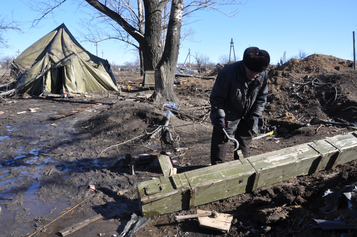 We have delivered aid to the war-torn town of Debaltseve
