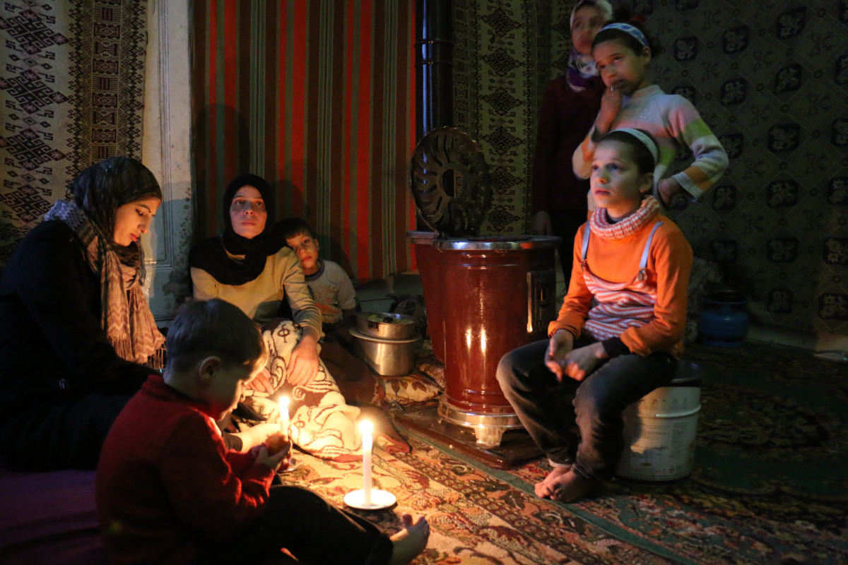 The barrel bomb crippled my legs. Now, we live in cold ruins…