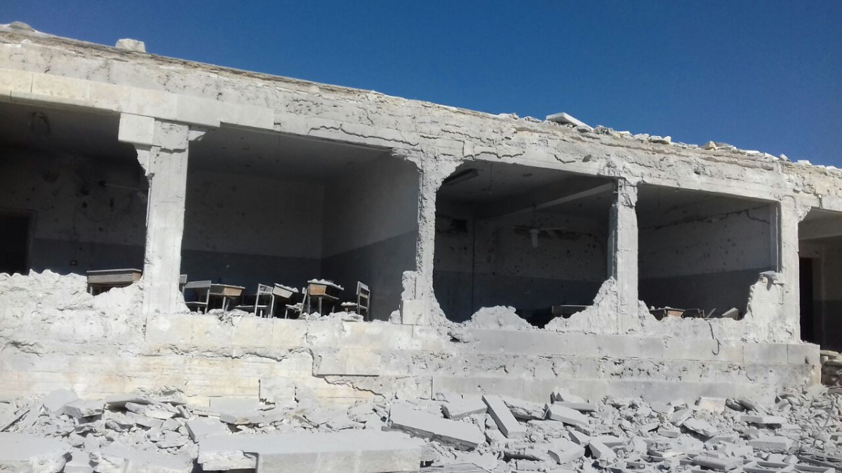 People in Need record 7 schools in Aleppo and Idlib damaged or destroyed in the last 2 weeks alone