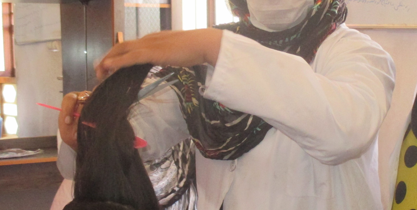 I opened my own salon after the beauty parlour vocational training, says Kareema from Herat in Afghanistan