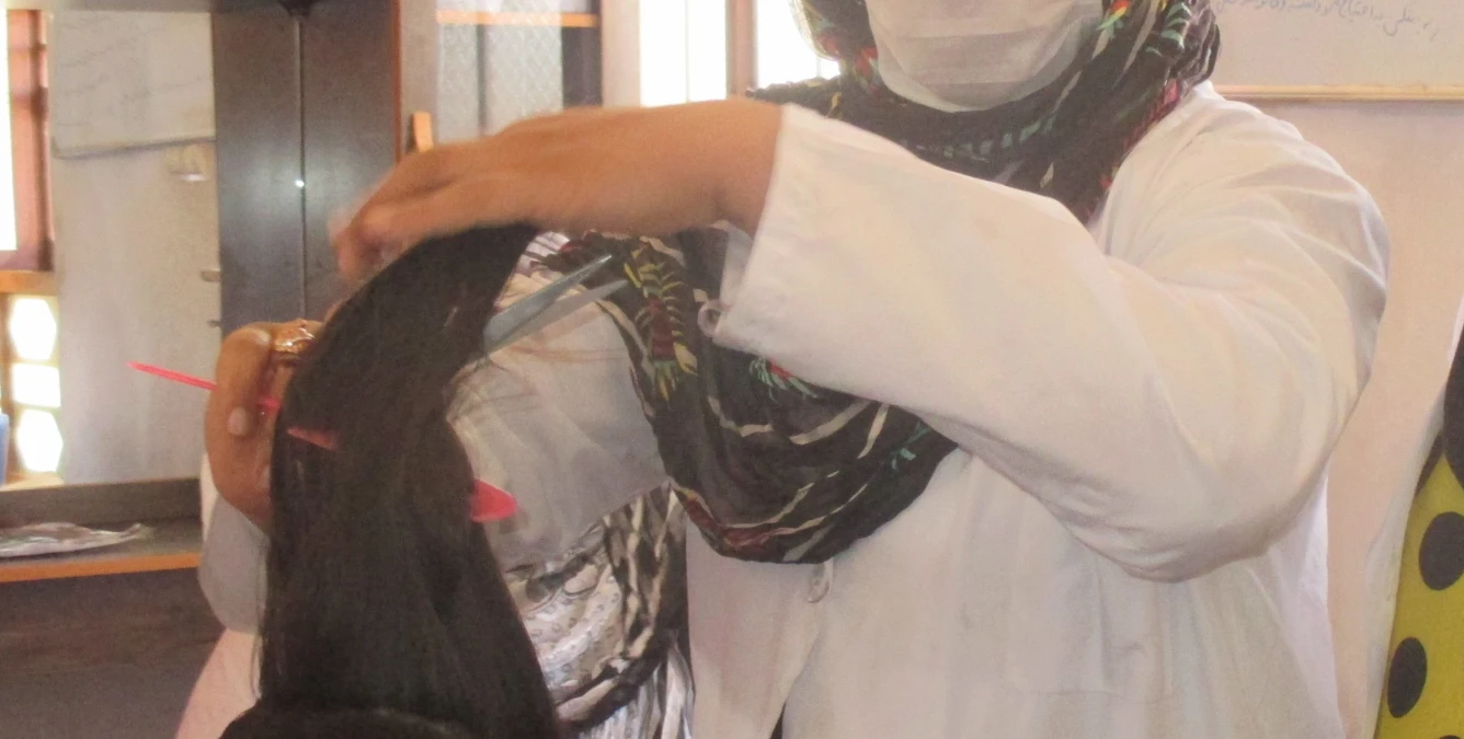 I opened my own salon after the beauty parlour vocational training, says Kareema from Herat in Afghanistan