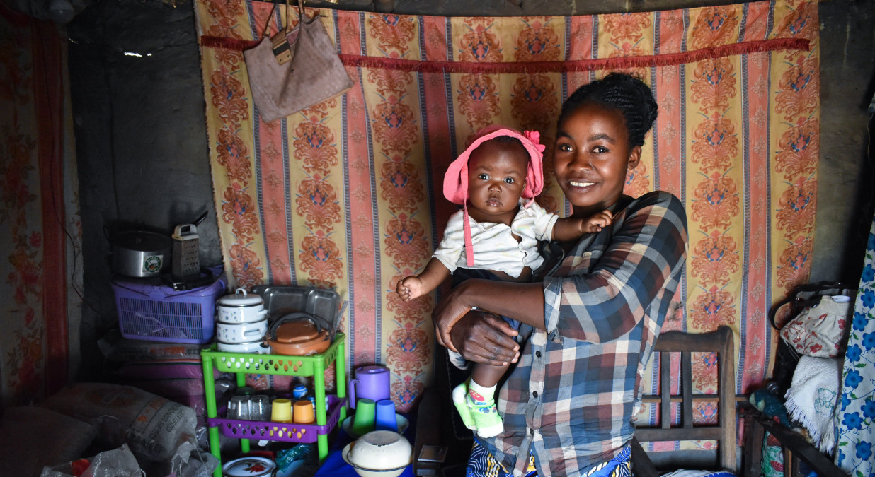 We open a country programme in Zambia and provide aid to hundreds of families