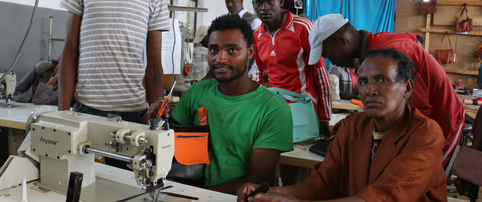 I chose leather processing because it requires my mind more than my body, says Tarekegn, an Ethiopian TVET College student living with a disability