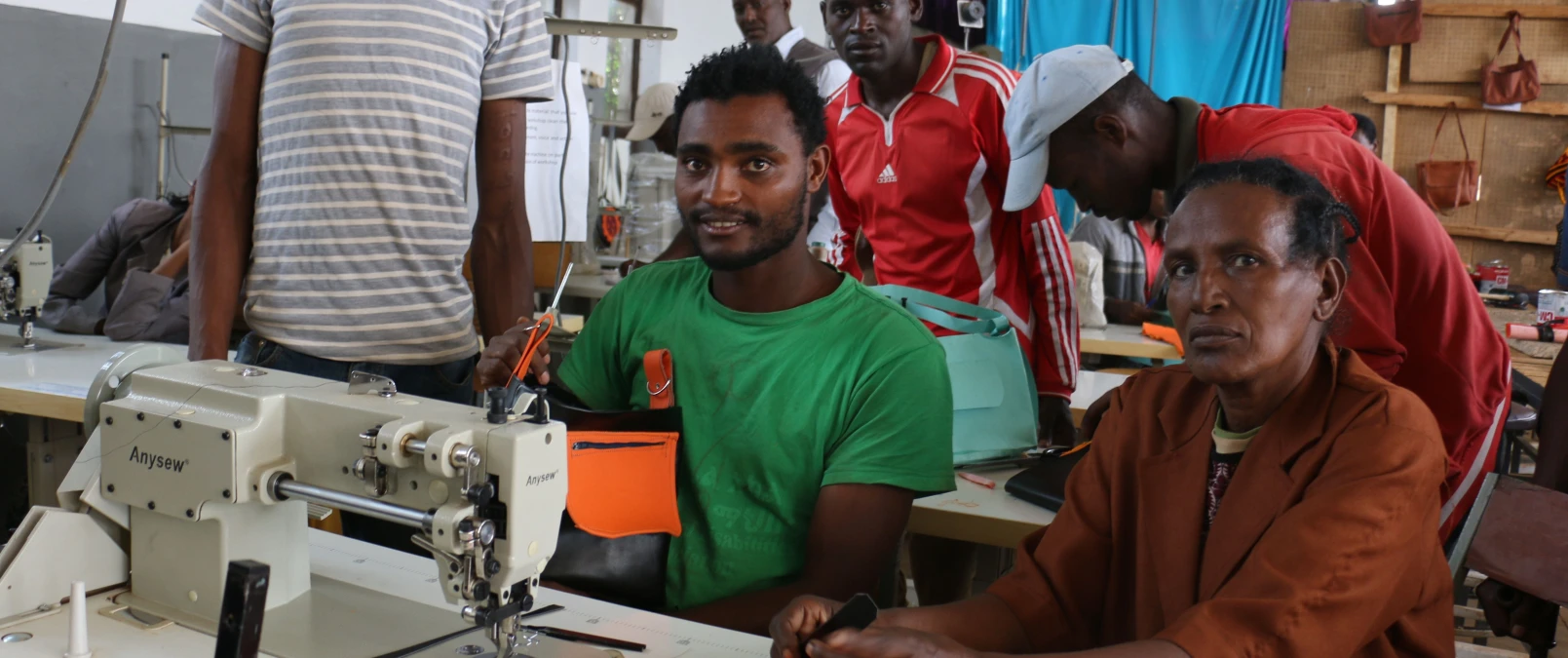 I chose leather processing because it requires my mind more than my body, says Tarekegn, an Ethiopian TVET College student living with a disability