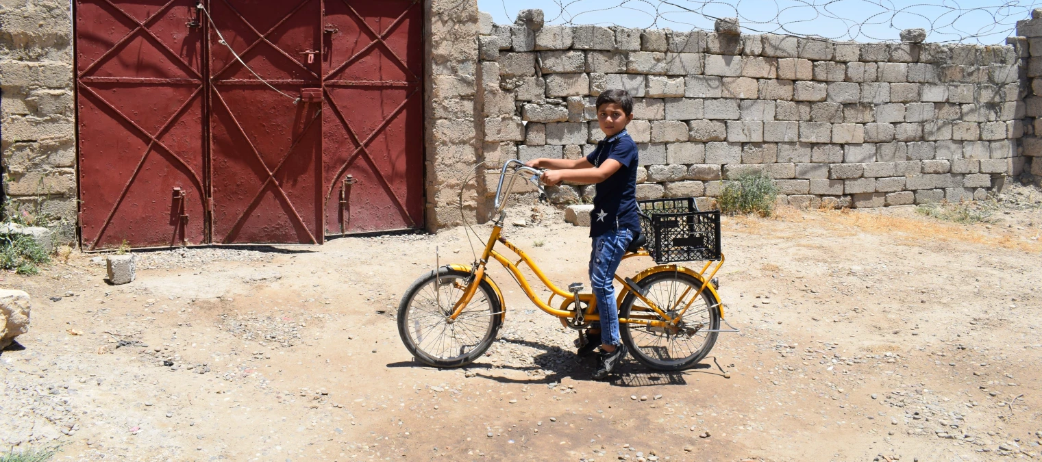Anas and his ride back to school