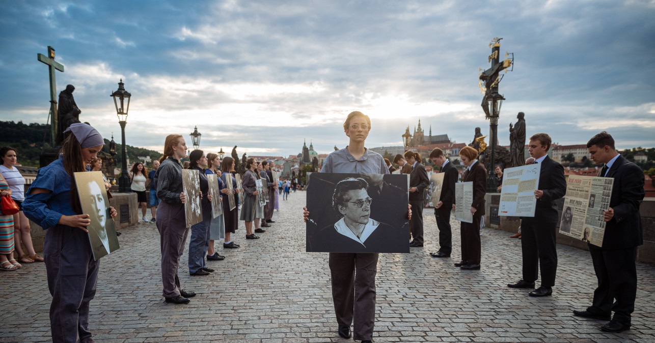 Dozens of students paid tribute to the memory of Milada Horaková