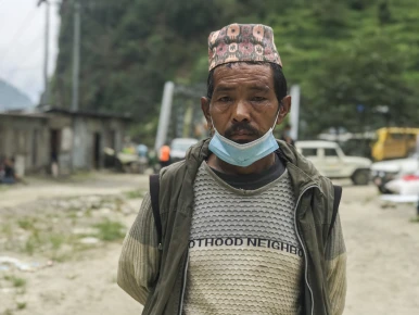 Nepal: “Before I could run to my friends, the landslide had swept me off my feet." 