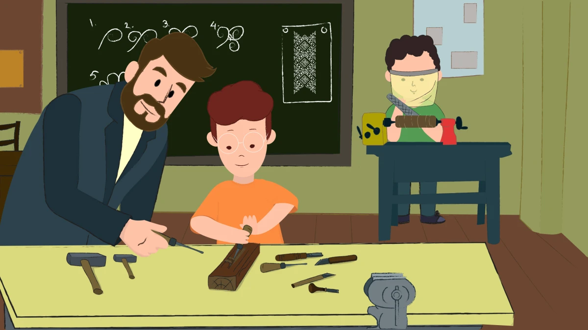 Carving a better future for children in eastern Ukraine