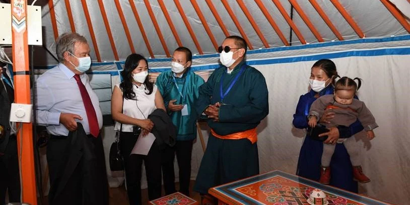 A Bright Future Ahead: UN Secretary-General Meets Mongolian Family 