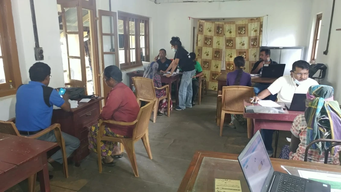 Conducting a needs assessment of marginalized people living on plantations.