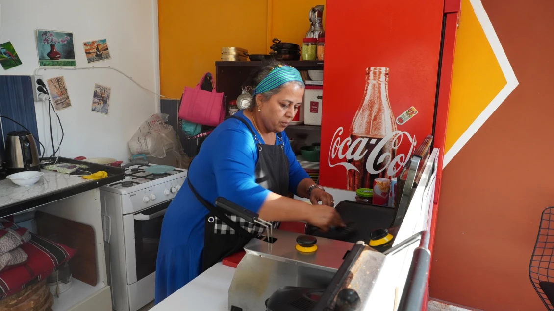 Emine in her bistro.