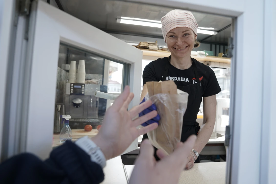 Olena Petaieva, founder of Hedgehog Fast Food  