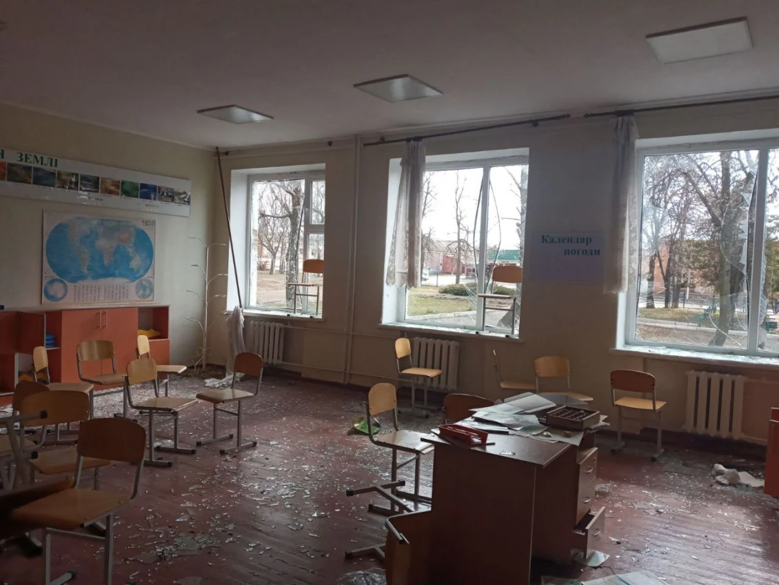 Boromlyansky Lyceum in Sumy Oblast after the occupation