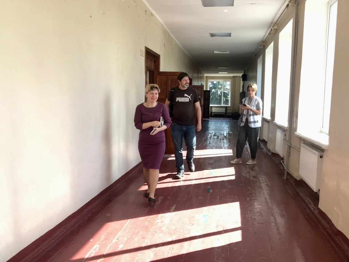 Svitlana Bilous talks about the repaired heating system