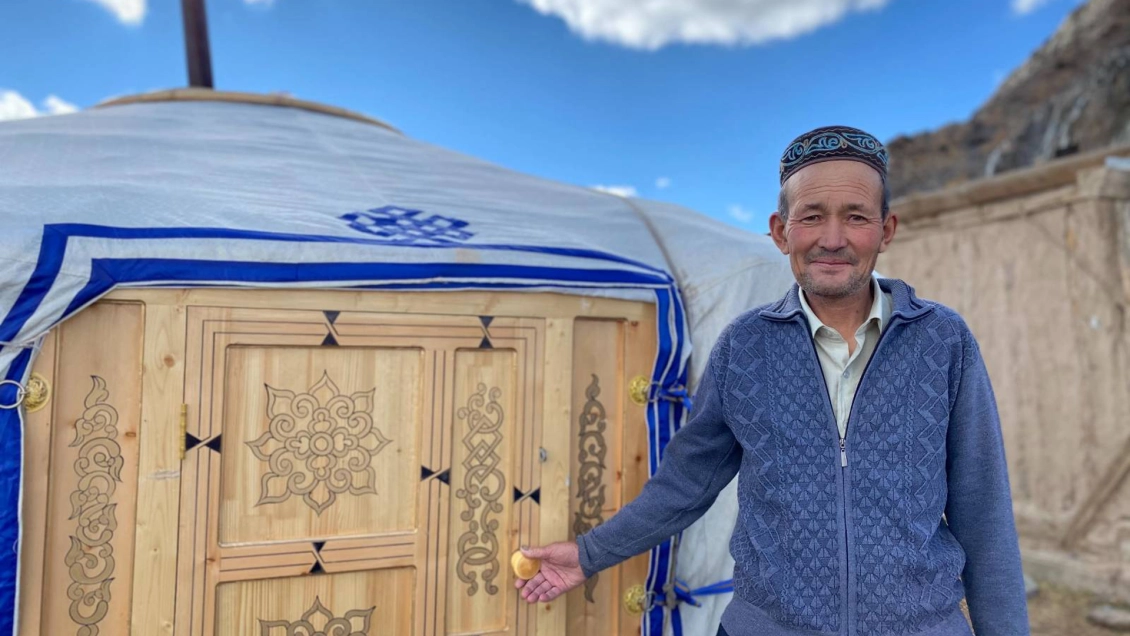 B.Kauarkhan, a herder from Bayan-Ulgii province