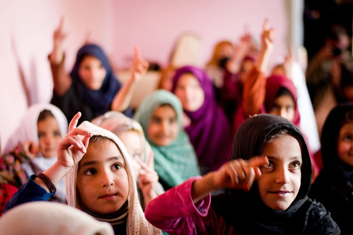 One of 50 new CBE classes established in the Nerkh District in central Afghanistan. 