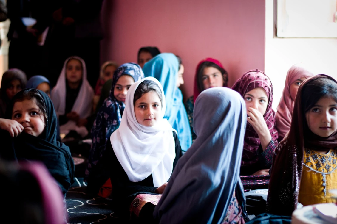 One of 50 new CBE classes established in the Nerkh District in central Afghanistan. 
