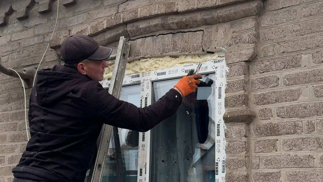 In some damaged homes, repairs are still ongoing