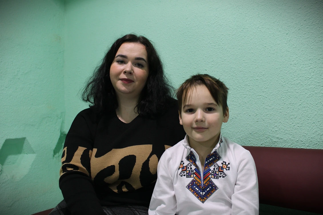 Tatiana Pryadko and her son Roman