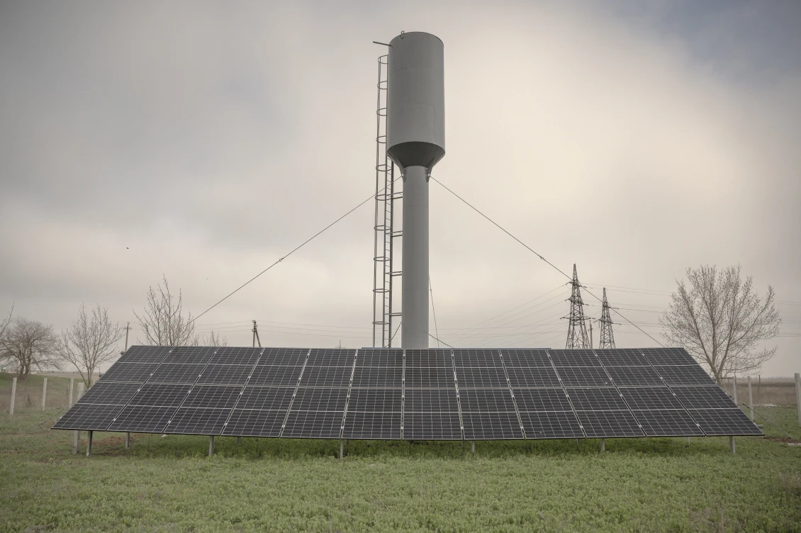 Solar panels were installed with our support