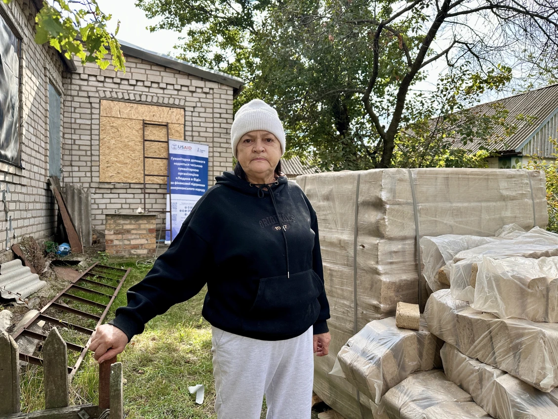Shelling destroyed almost all the windows in Nataliya’s house 