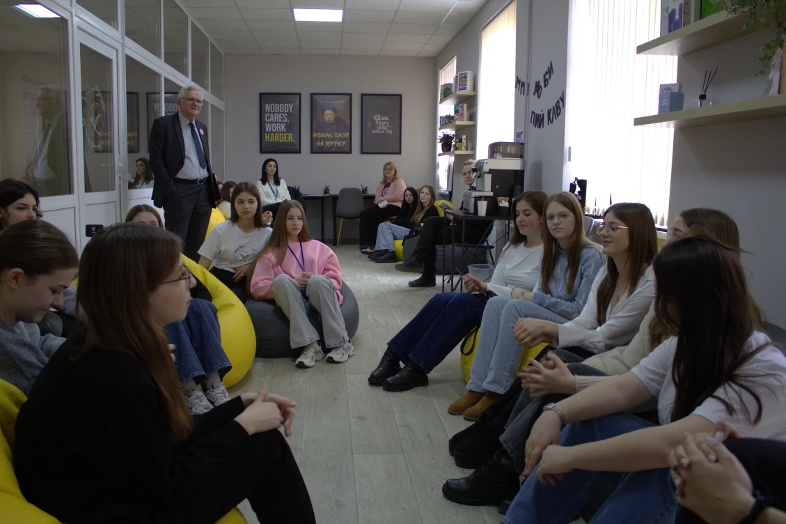 A learning and creativity space created by Kolomyia students within a grant project