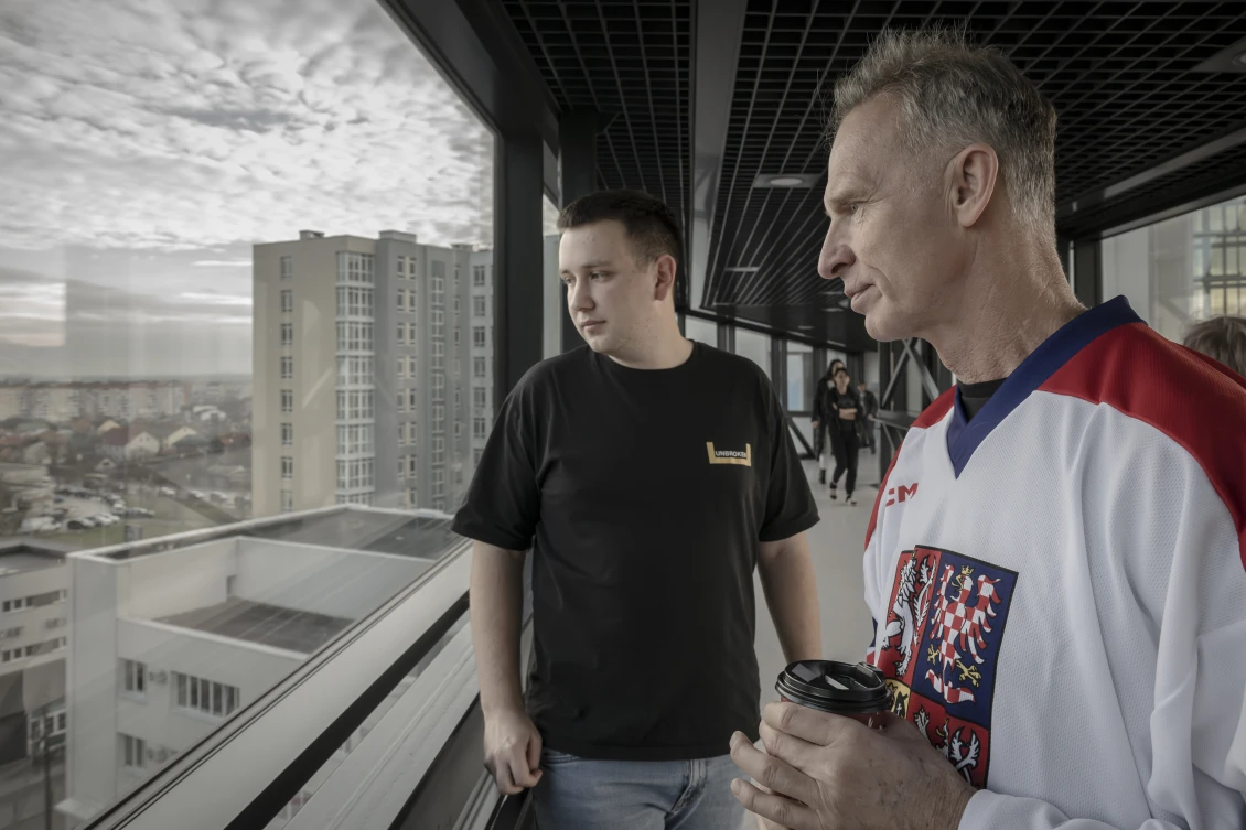 Dominik Hašek at the UNBROKEN National Rehabilitation Centre