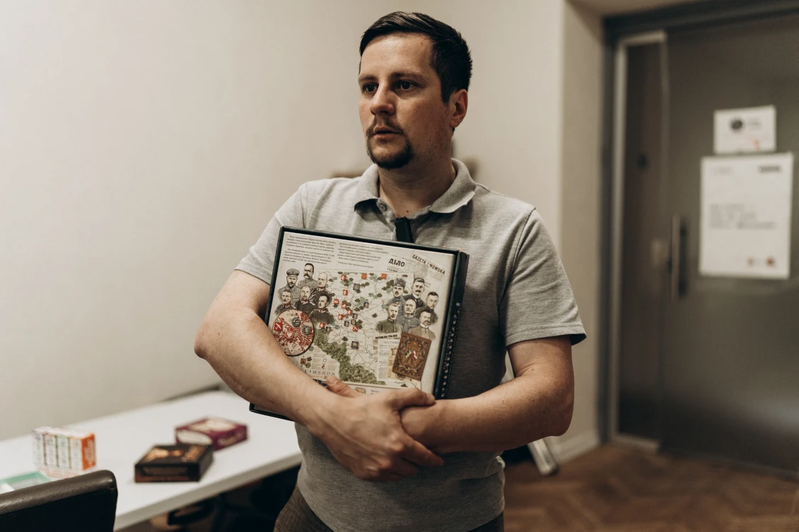 Andrii Mochurad, programme participant, developer of educational board games