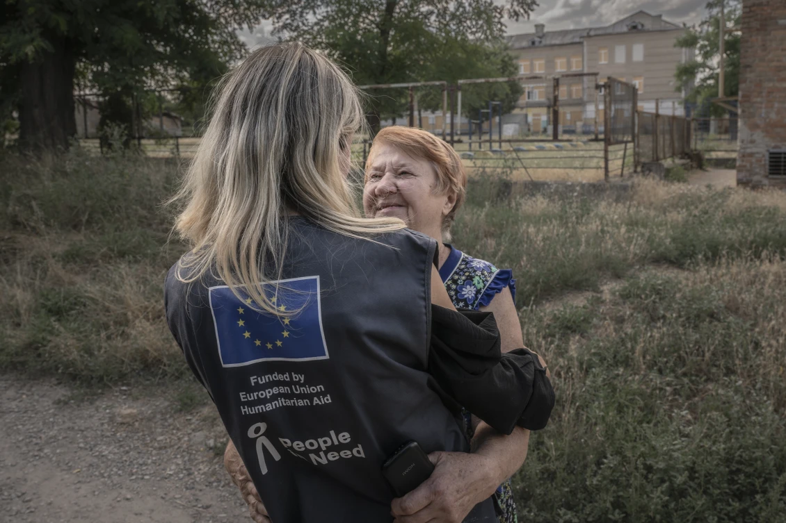Liudmyla dreams of a better future for her granddaughter