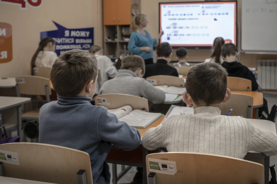 A lesson in the underground school