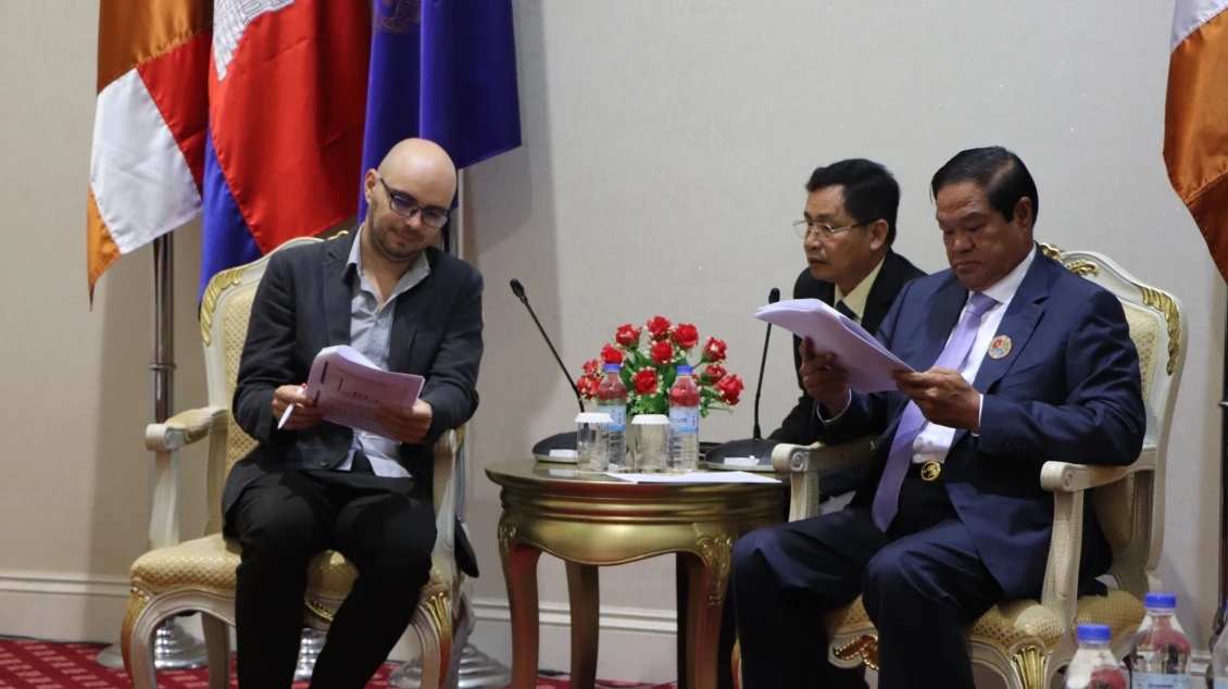 PIN Cambodia mission CD Lukas Laube met with NCDM first vice president  