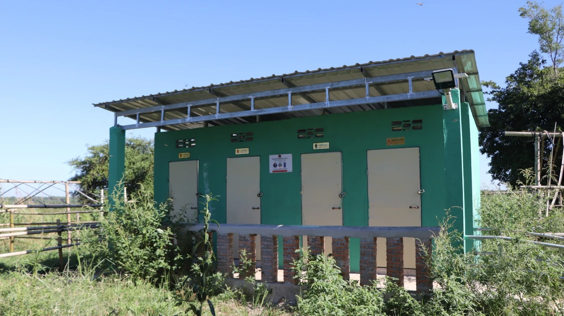 New toilet at Toul Dambang safe site